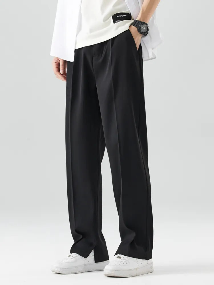George | Men's Trousers - Straight Leg - Relaxed Fit - Soft Breathable Fabric - Full Length