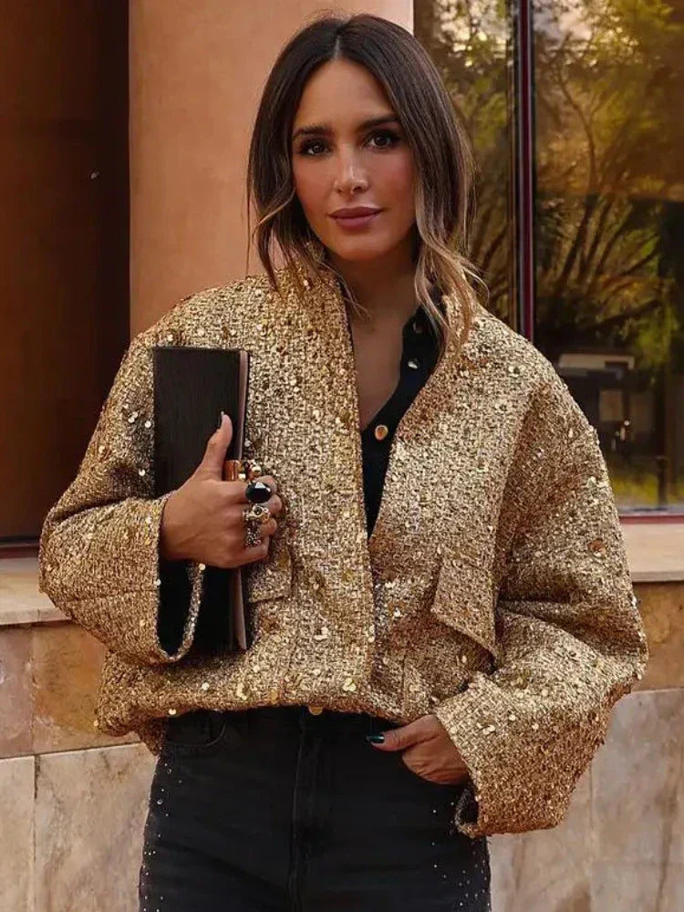 Brianna® | Bomber jacket with sequins