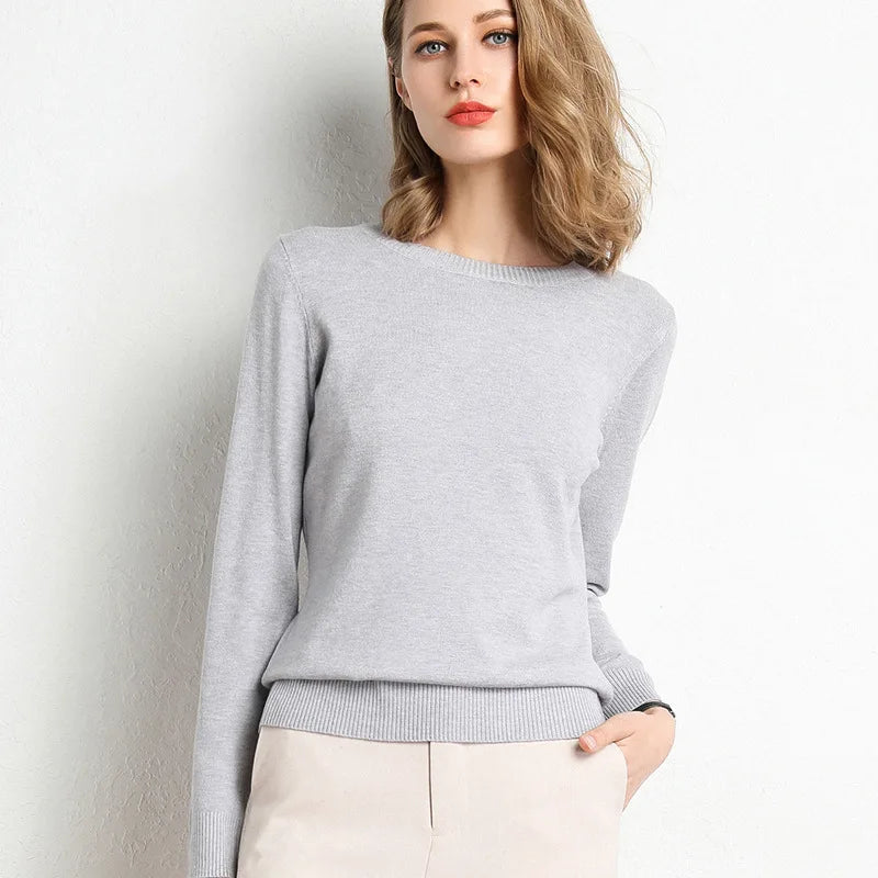 Claudine® | Pullover with a slit neckline