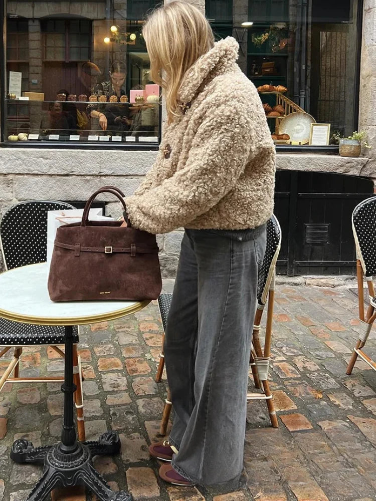 Diana® | Women's faux wool jacket, warm and fashionable, thick design