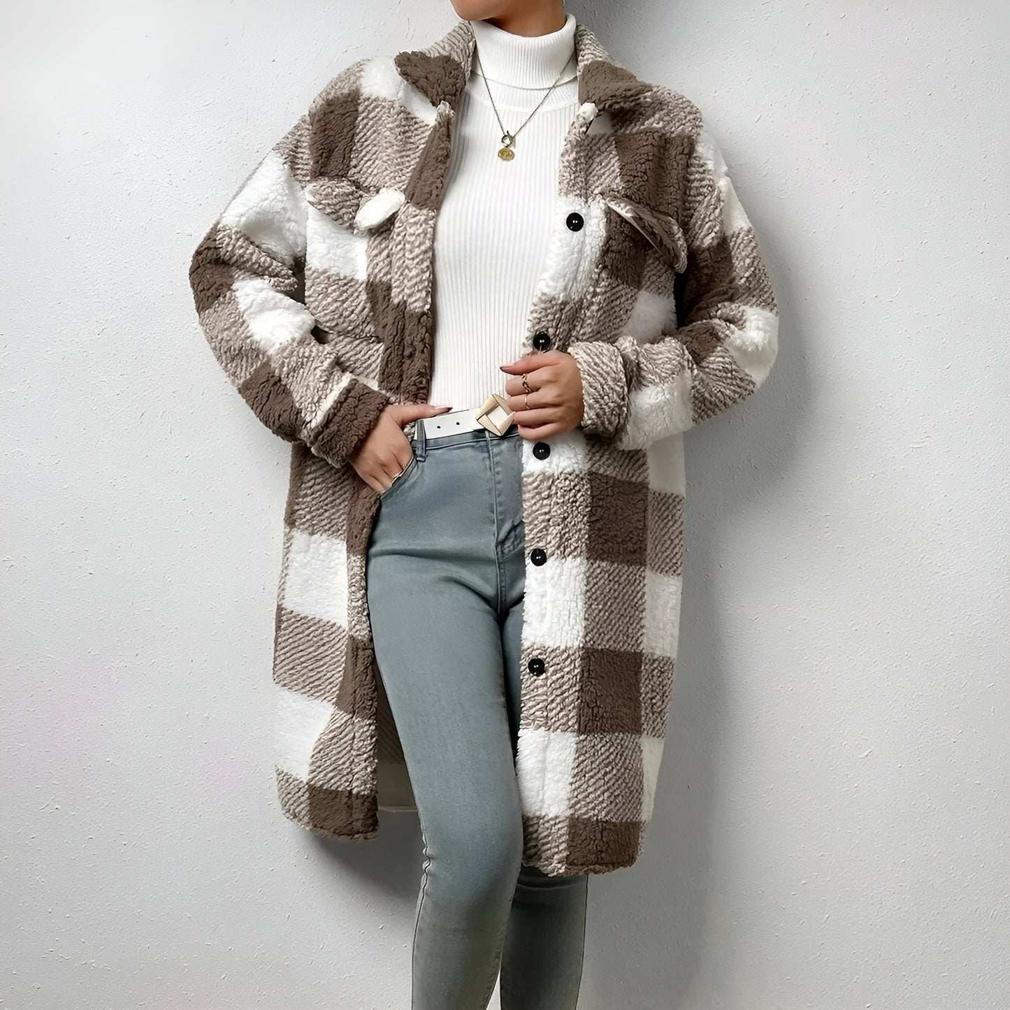 Ariadna® | Long checked coat