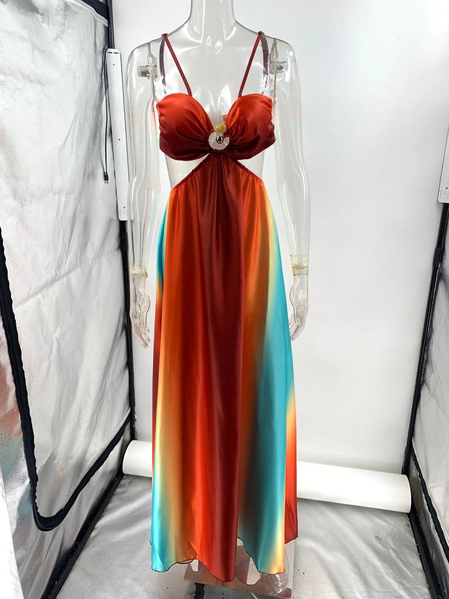 Gail | Elegant Maxi Dress with Knot Front