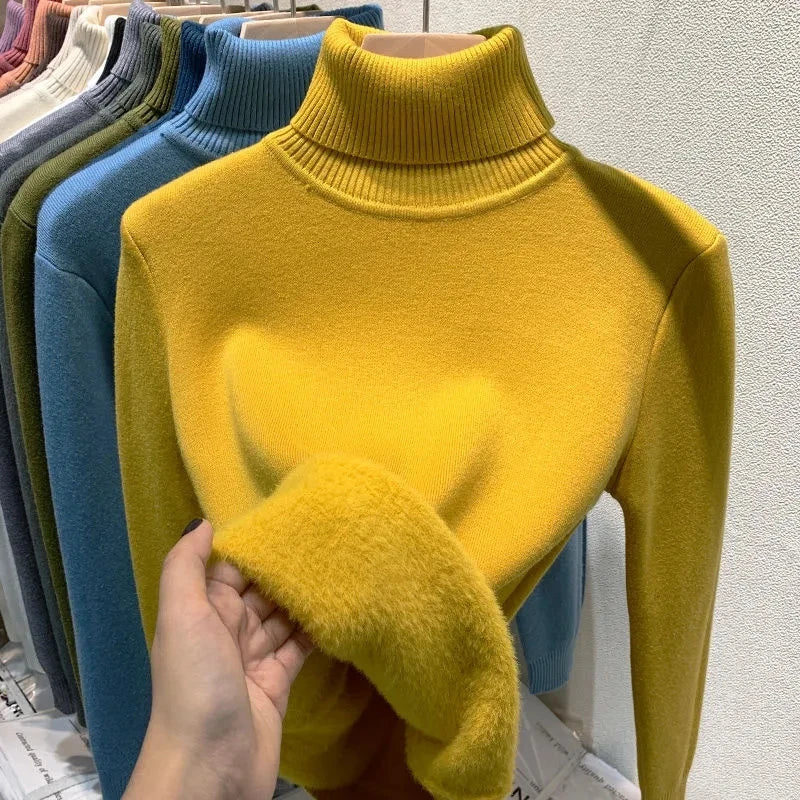 Delia® | Turtleneck sweater with soft lining