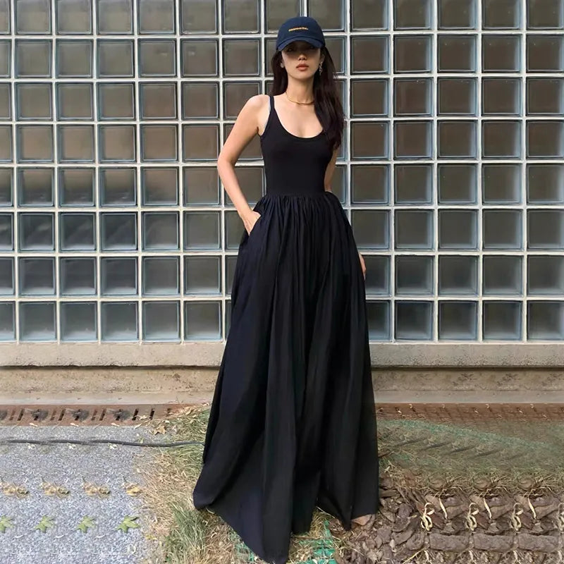 Cintia® | Knee-length dress with high waist for women