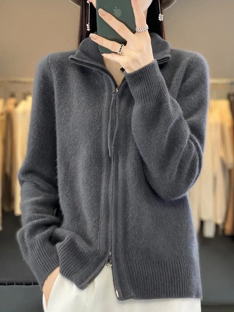 Concepcion® | Cashmere sweater with zip