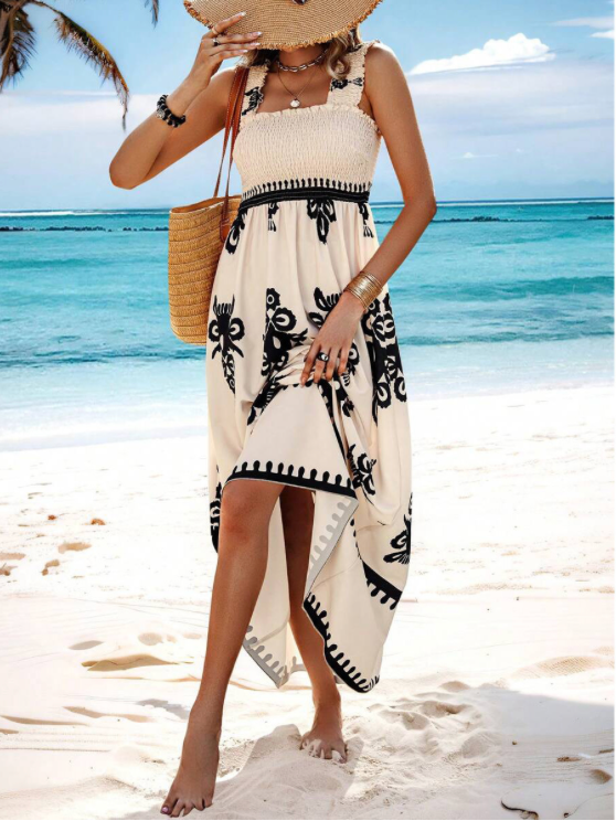 Lauren | Summer Bohemian Long Dress - High-Quality Fabric