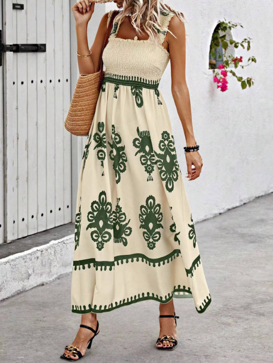 Lauren | Summer Bohemian Long Dress - High-Quality Fabric