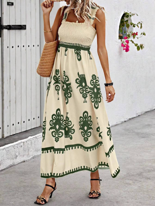 Lauren | Summer Bohemian Long Dress - High-Quality Fabric