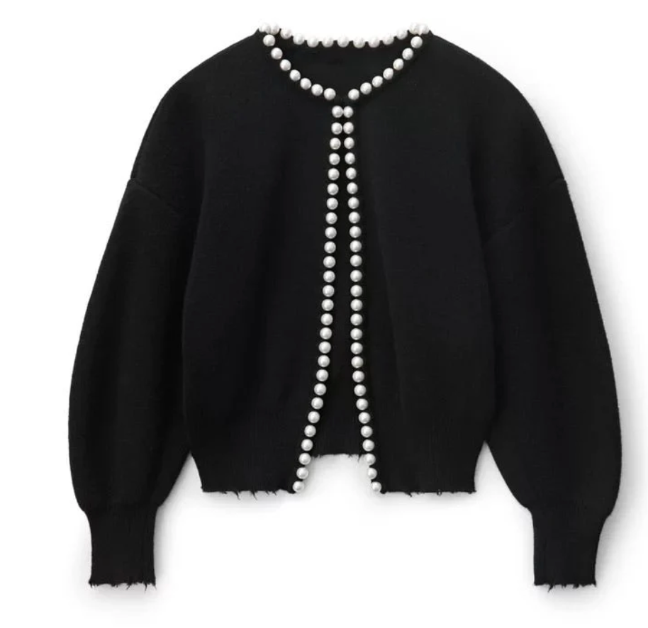 Elena® | Chic pearl cardigan