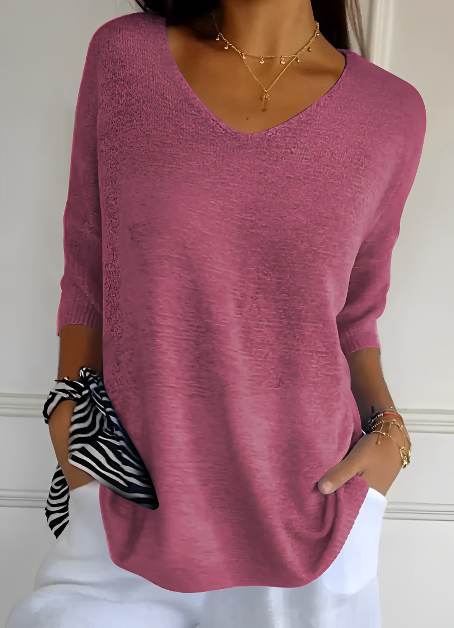 Abigail® | Casual V-neck soft top
