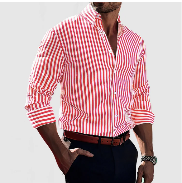 Frederick | Striped Cotton Shirt - Timeless Elegance and Comfort