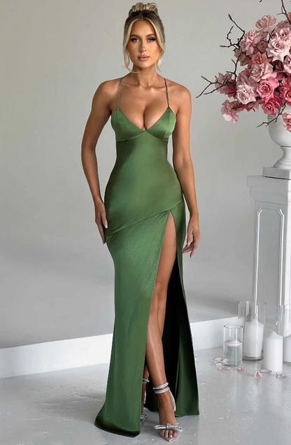 Lilly | Elegant Maxi Dress with Thigh-High Slit