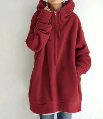 Antonella | women's hoodie with travel cover for autumn/winter