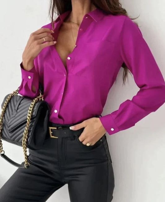 Bronislawa® | Elegant Top With Long Sleeves And Buttons At The Front