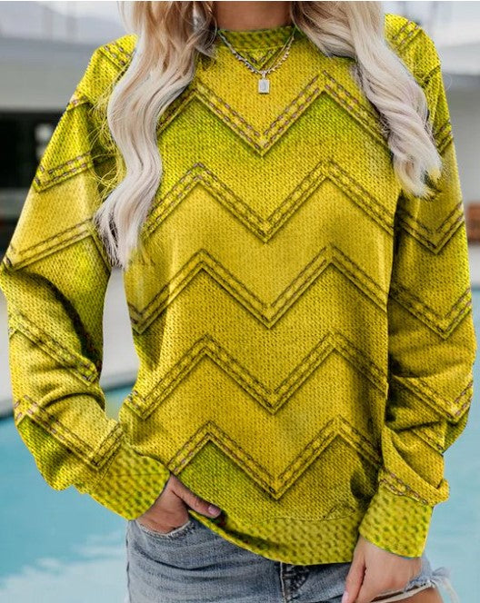 Benita | Geometric casual sweatshirt