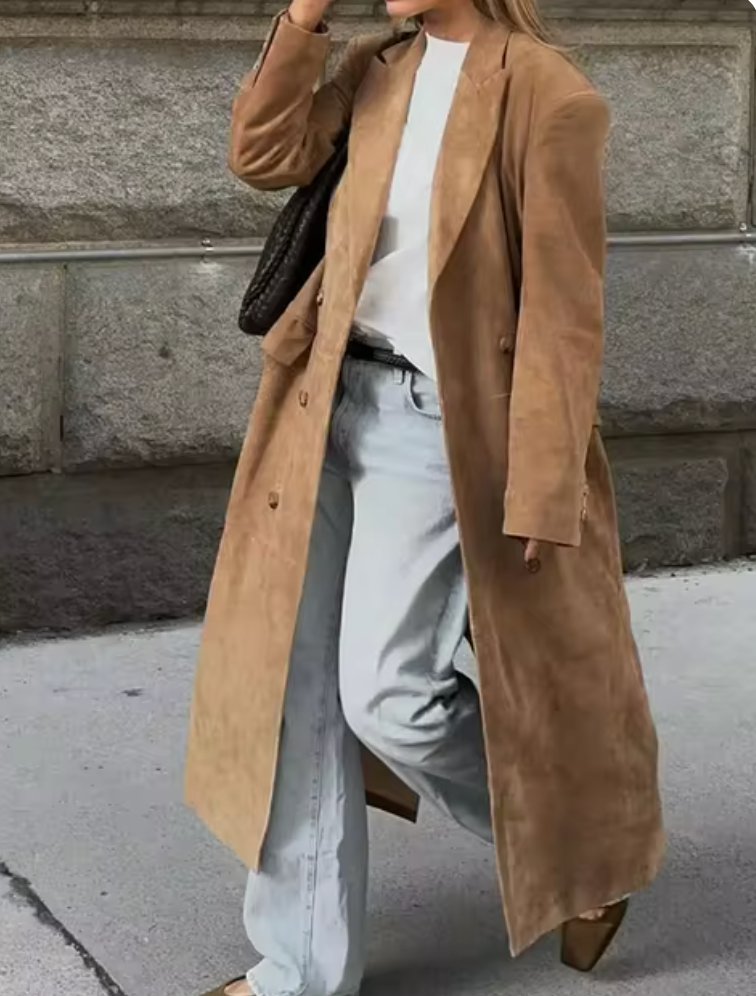 Brigitte® | Milano I Long suede jacket