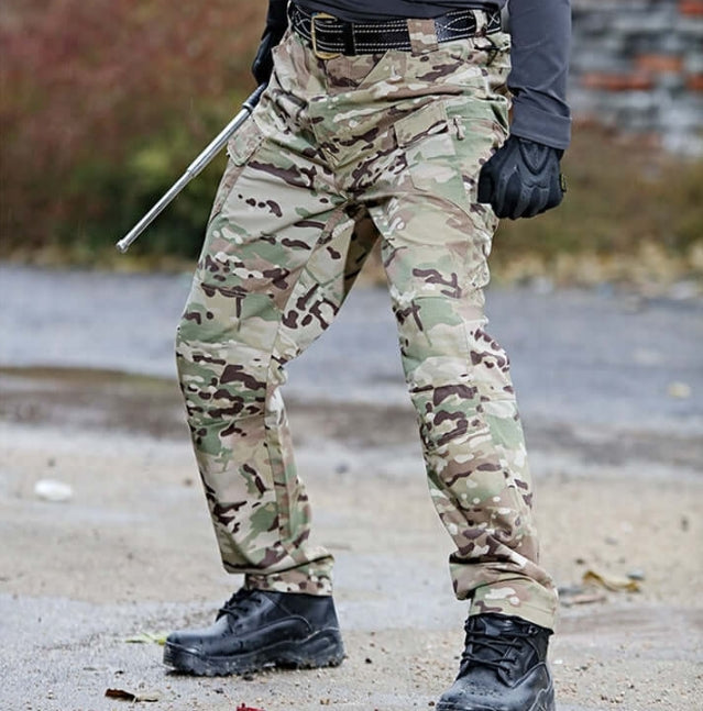 Men's Cargo Pants – Relaxed Fit – Tactical Pockets – Full Length