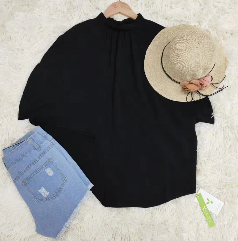Belén® | Black Timeless Short Sleeve Top