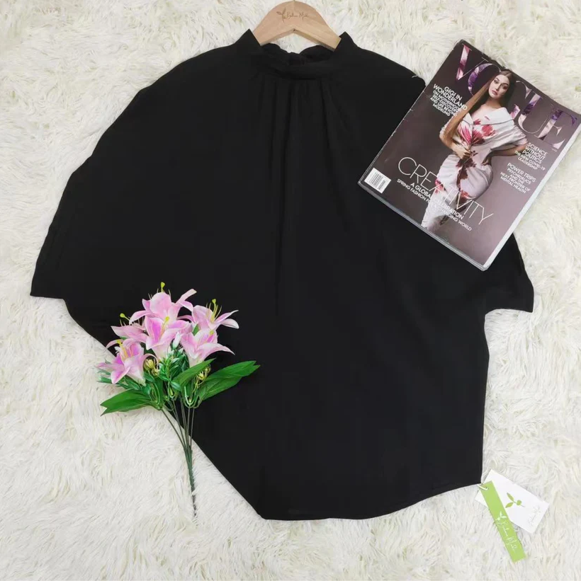 Belén® | Black Timeless Short Sleeve Top