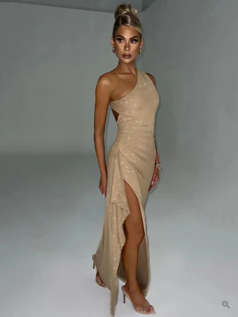 Anfisa® | Elegant Cocktail Dress With Pearl Trim And Back Neckline