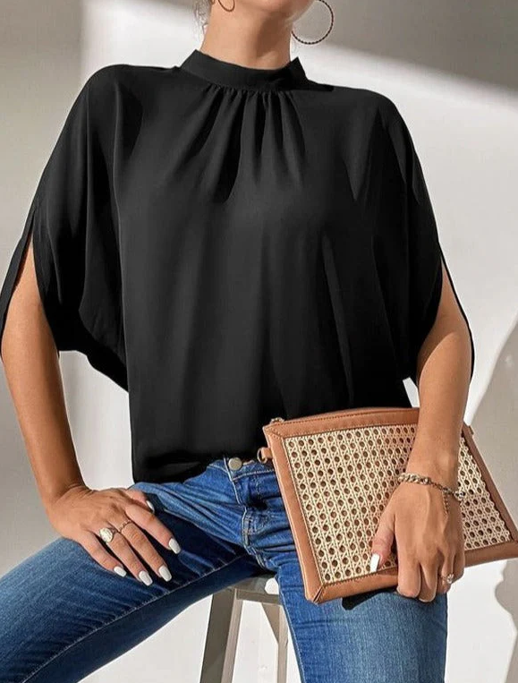 Belén® | Black Timeless Short Sleeve Top