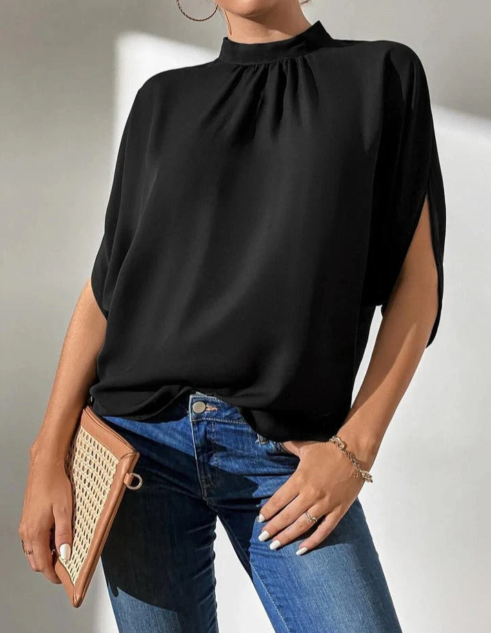 Belén® | Black Timeless Short Sleeve Top
