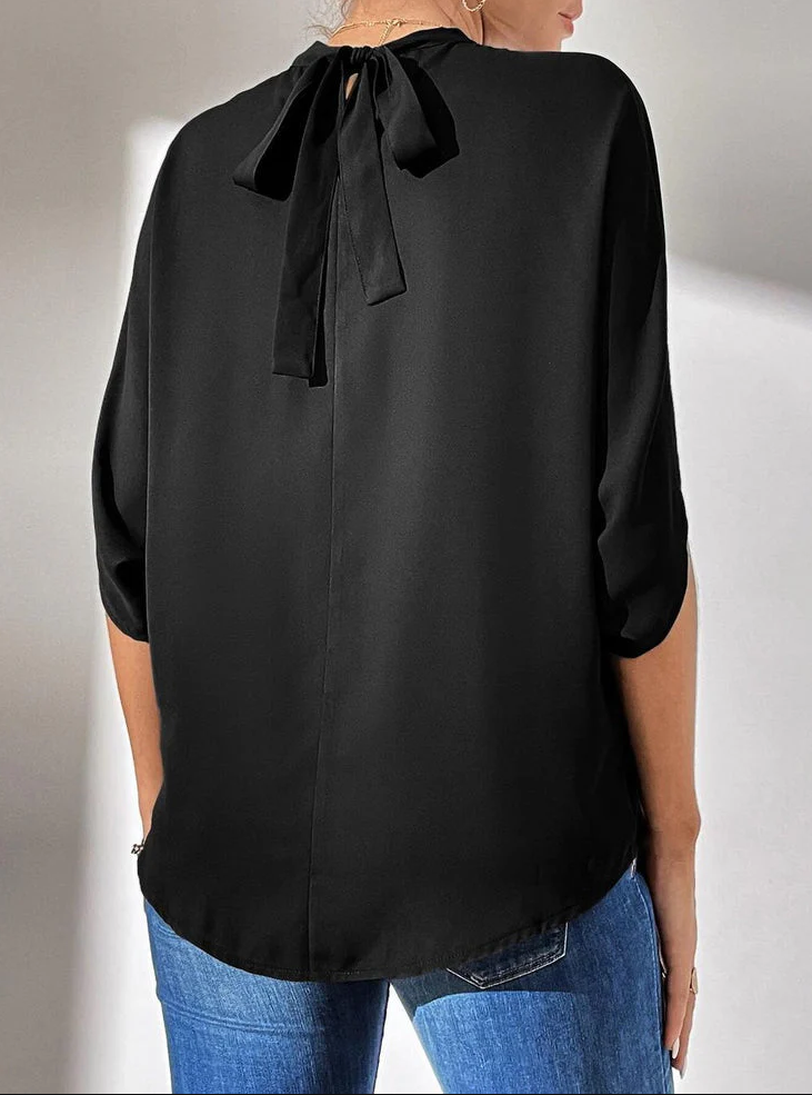 Belén® | Black Timeless Short Sleeve Top