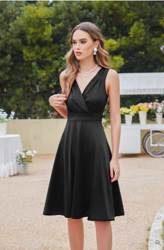 Annamaria® | Sleeveless Cocktail Dress With V-Neck And Tapered Bust