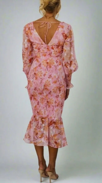 Claudia® | Floral Print Midi Dress