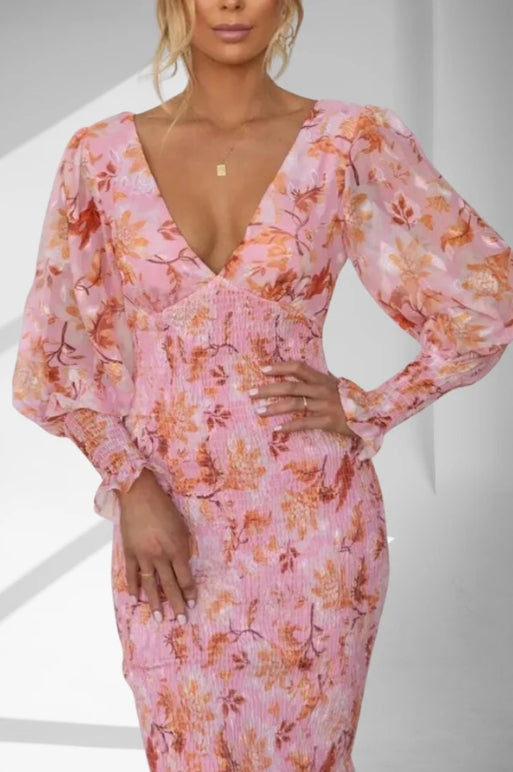 Claudia® | Floral Print Midi Dress