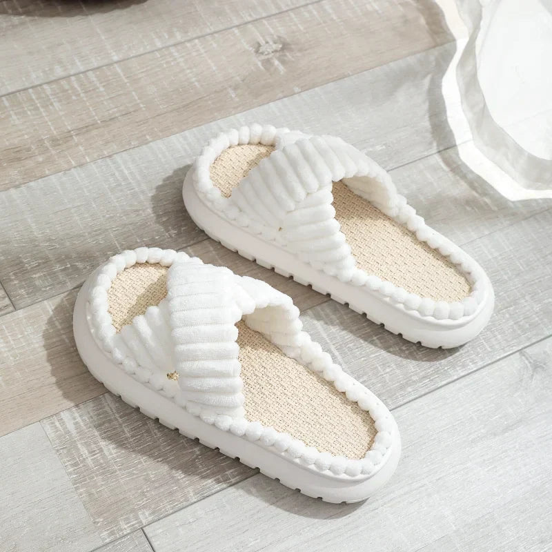 Betsabé® | Casual Open Toe Plush Slippers