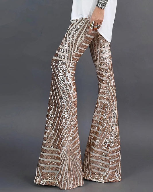 Dara® | Glitter Flared Trousers