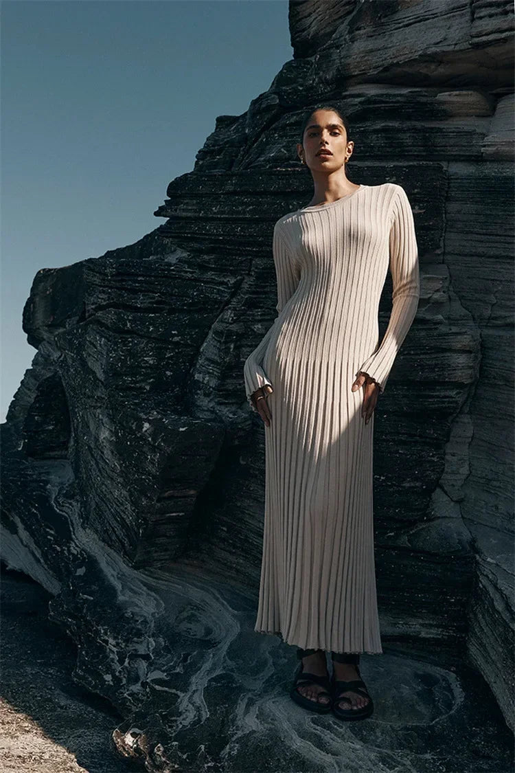 Brisa® | Elegant knitted maxi dress