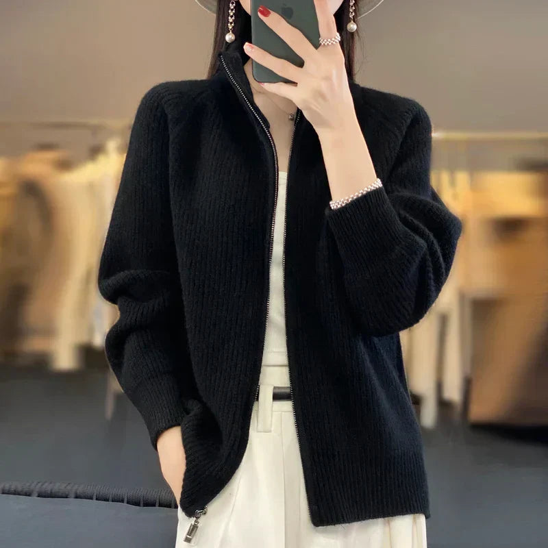 Teresa | Women's Zip-Up Sweater Jacket