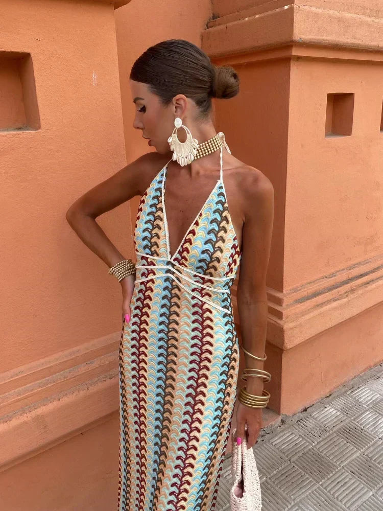 Andrea® | Backless V-Neck Dress