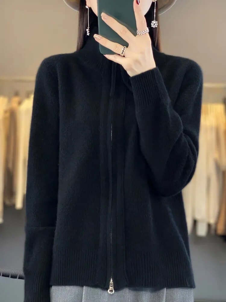 Concepcion® | Cashmere sweater with zip