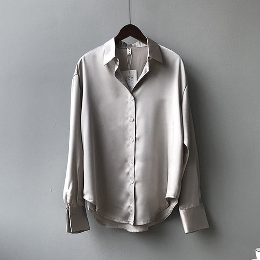 Bucek® | Women'S Clothing Silk Shirt Vintage Blouse