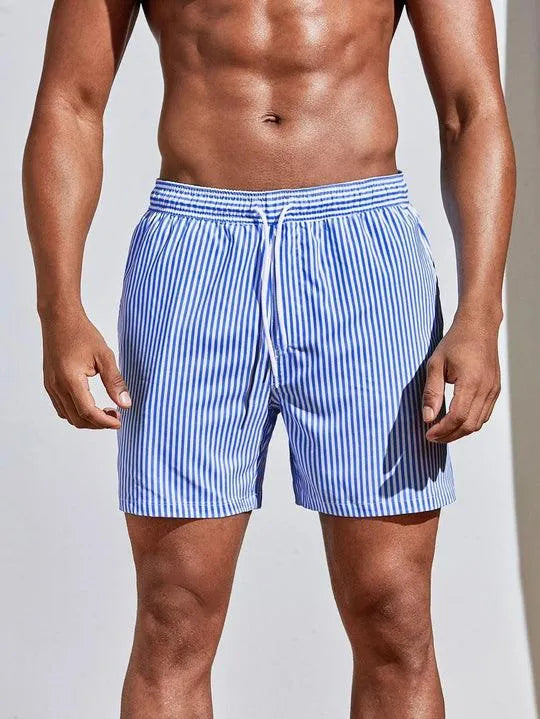 Earl | Stylish Men's Striped Swim Shorts with Quick-Dry Fabric
