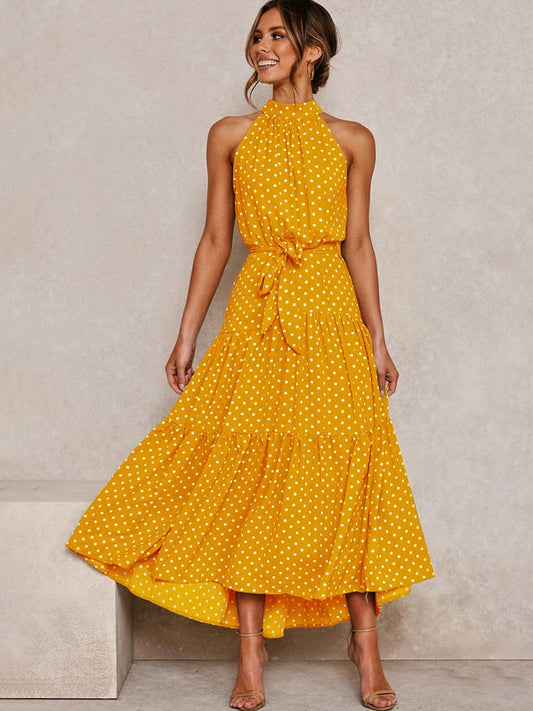 Adriana® | Summer Dress With Polka Dot Print Shine Into Summer