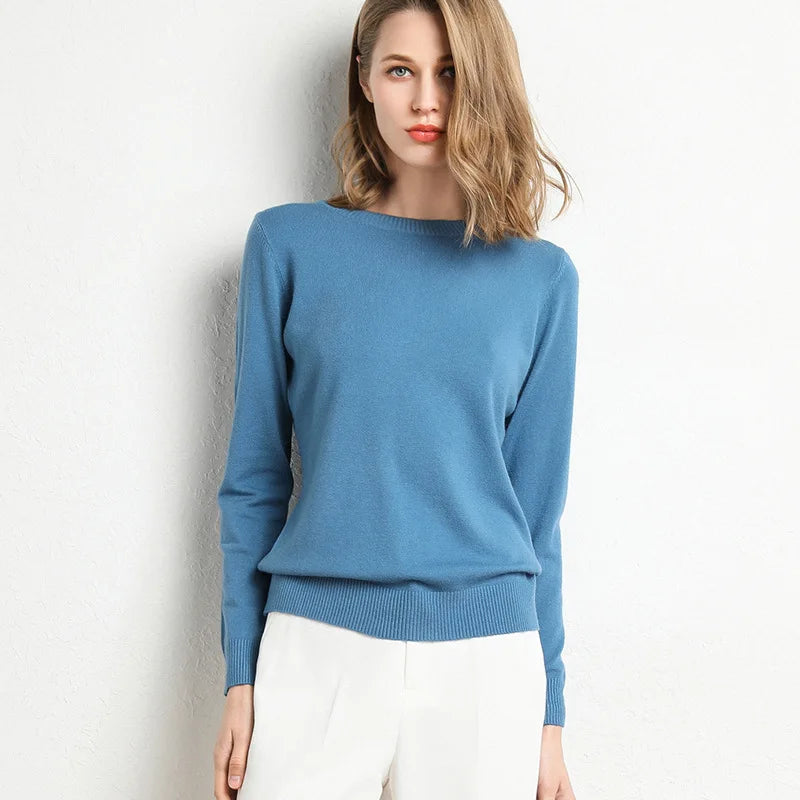 Claudine® | Pullover with a slit neckline