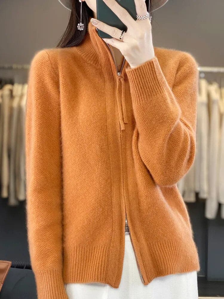 Concepcion® | Cashmere sweater with zip
