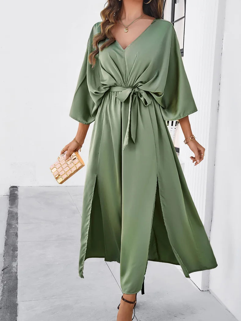 Concordia® | V-Neck Dress In A Loose Fit