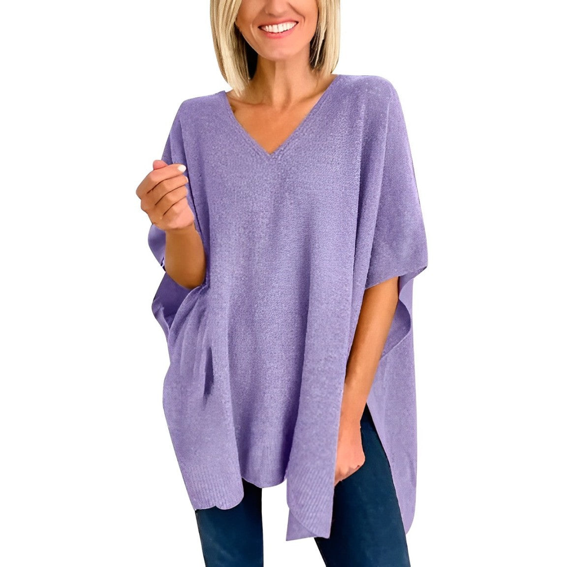Aurica® | Blouse With Irregular Hem And V-Neck