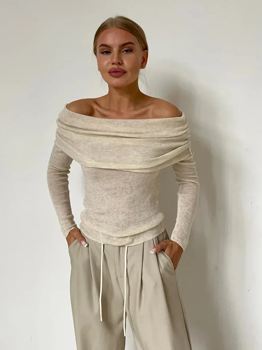 Brenda | Off the shoulder sweater for women