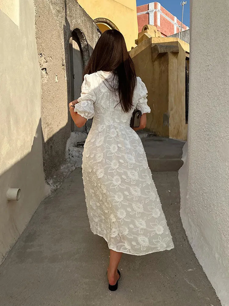 Tiffany | Elegant Lace Maxi Dress for Special Occasions