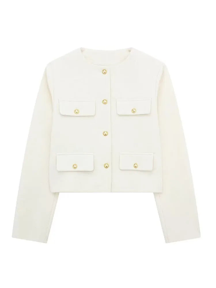 Elizabeth® | Classic Tweed Blazer Autumn Fashion