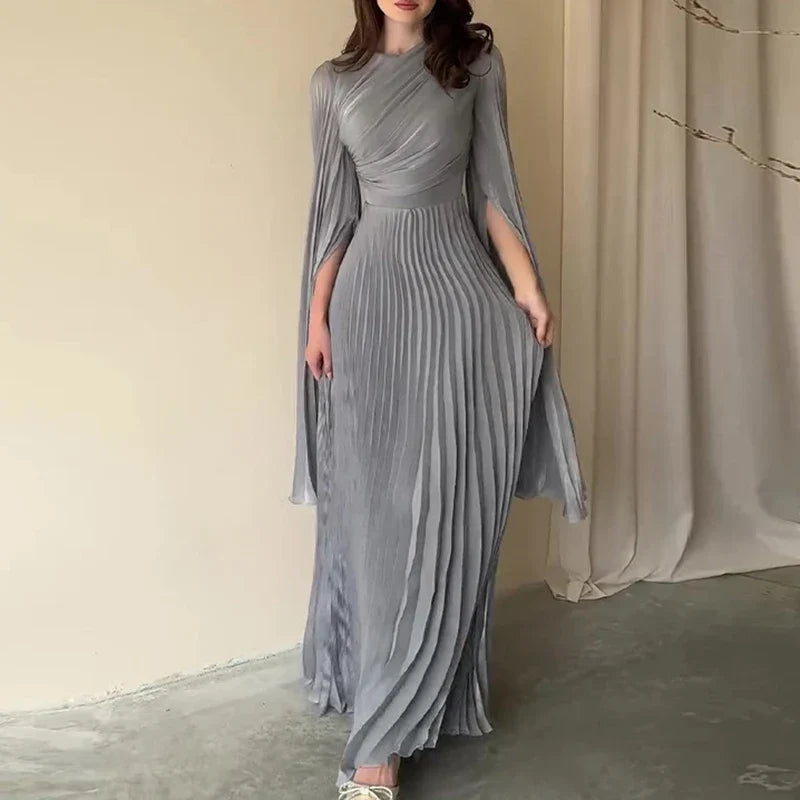 Cassandra® | Elegant long pleated dress for women