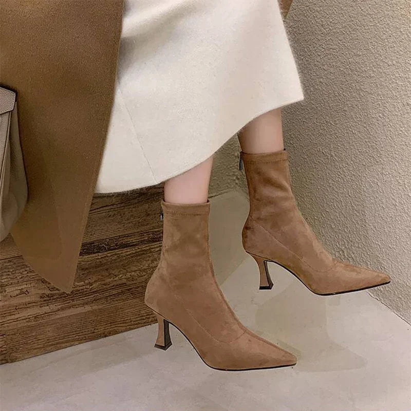 Doris | Women's Pointed Toe Sock Boots