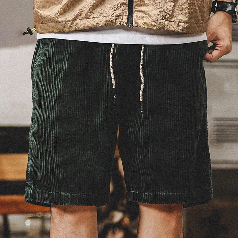 Keith | Casual Adjustable Cord Shorts