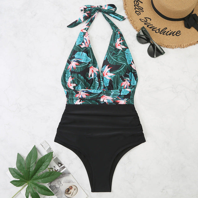 Aubine® | Stylish Tropical Swimsuit